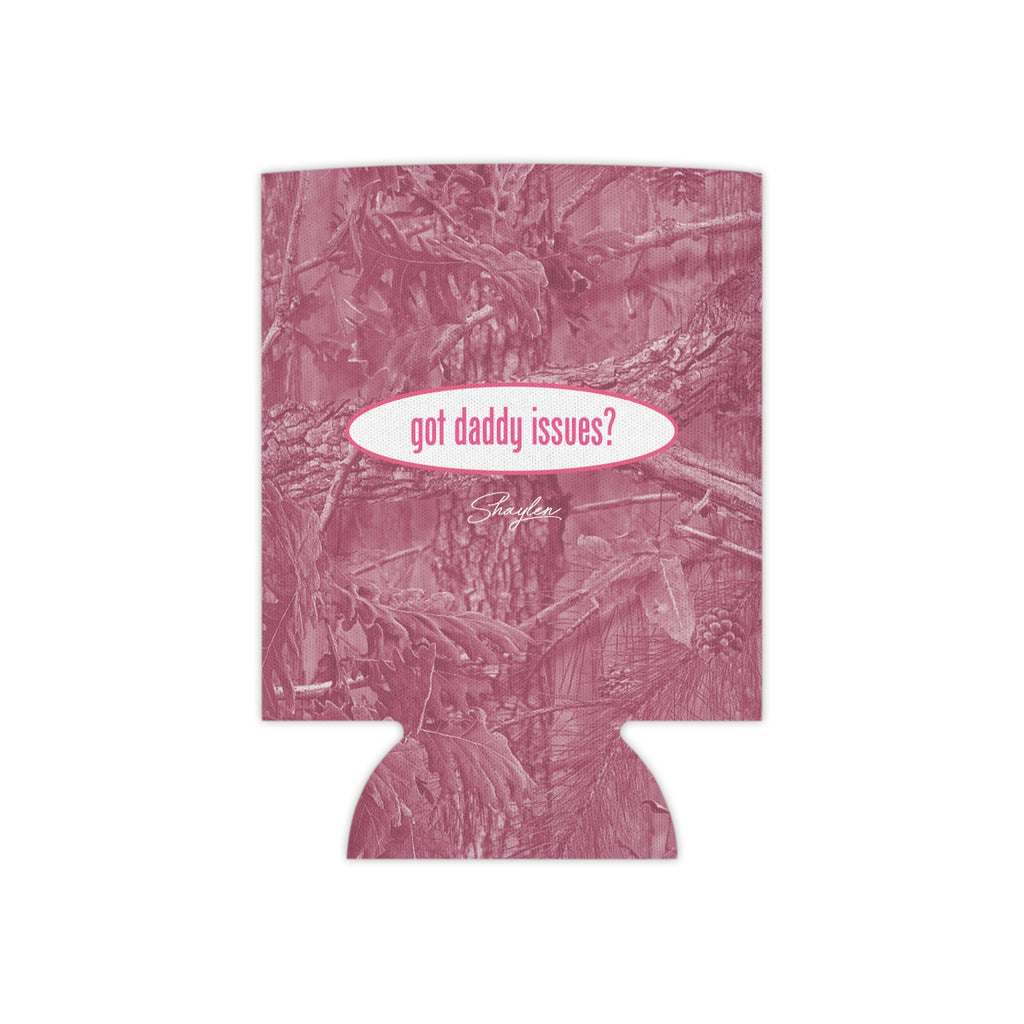 Daddy Issues Pink Camo Drink Cooler