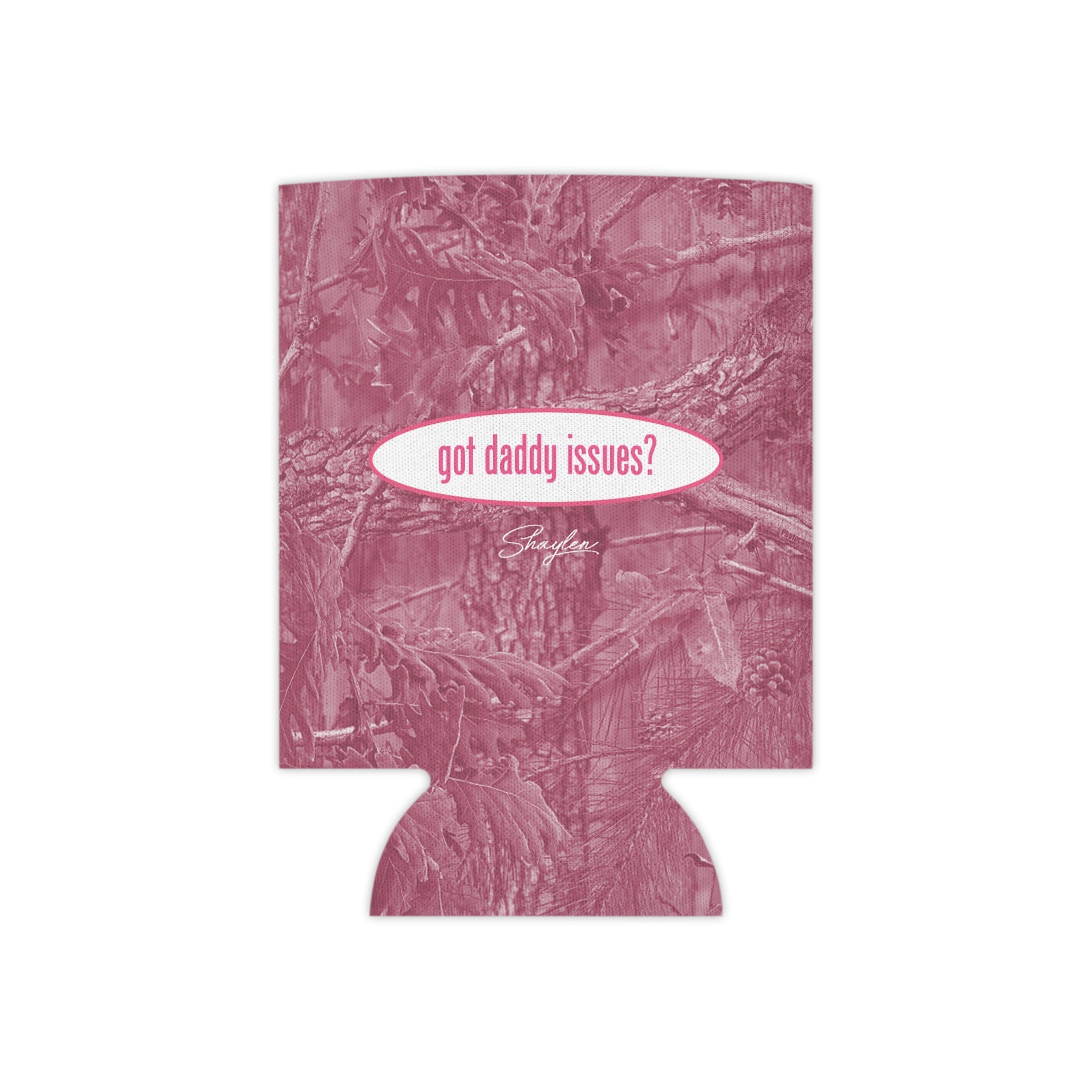 Daddy Issues Pink Camo Drink Cooler