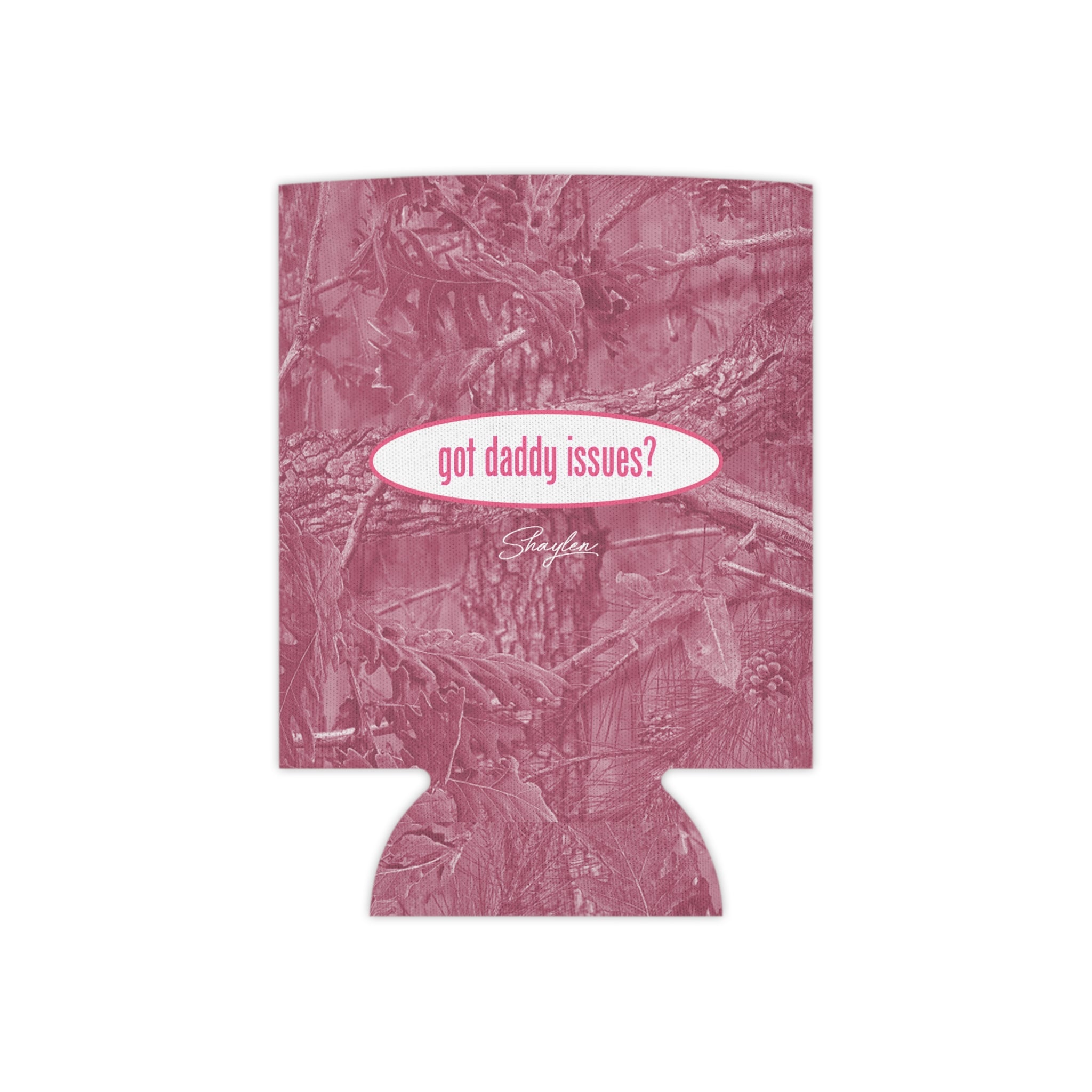 Daddy Issues Pink Camo Drink Cooler