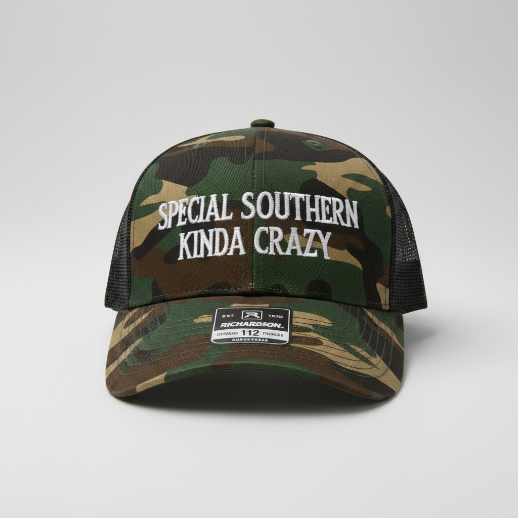 "Special Southern Kinda Crazy" Camo Hat | Shaylen Official Merch